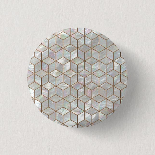 Badge Rond 2,50 Cm Tuiles nacrées (Devant)
