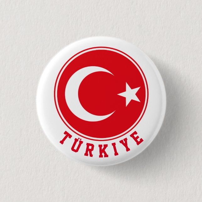Badge Rond 2,50 Cm Türkiye (Devant)
