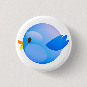 Badge Rond 2,50 Cm Twitter, Tweet, Bird