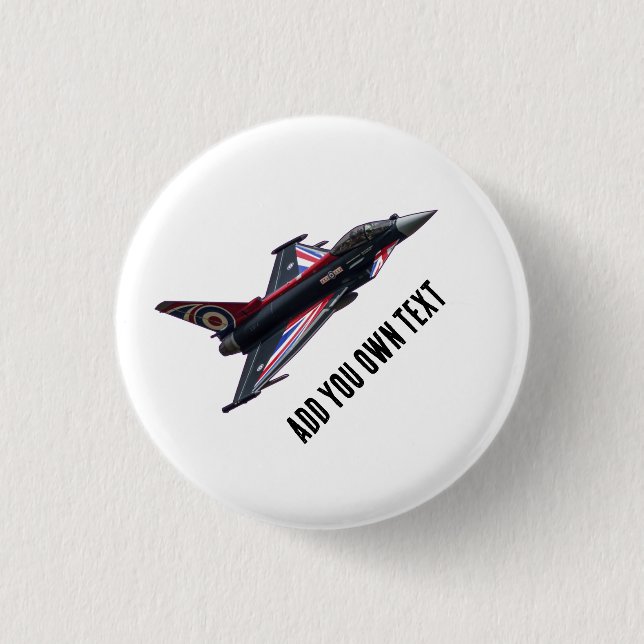 Badge Rond 2,50 Cm Typhon d'Union Jack (Devant)