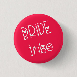 Badge Rond 2,50 Cm Typographie Angulaire Moderne de la Tribu de la Ma