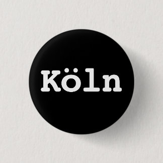 Badge Rond 2,50 Cm Typographie de Cologne personnalisable