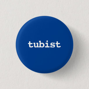 Badge Rond 2,50 Cm typographie tubiste Bouton