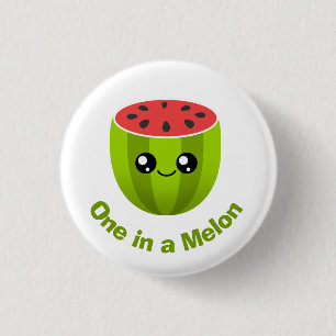 Badge Rond 2,50 Cm Un à Melon