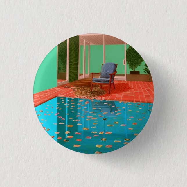Badge Rond 2,50 Cm Un bouton, un badge, une épingle simples et modern (Devant)