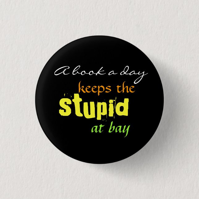 Badge Rond 2,50 Cm Un livre par jour (Devant)
