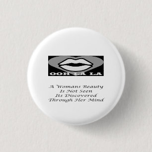 Badge Rond 2,50 Cm Un poème de message de beauté pour les femmes