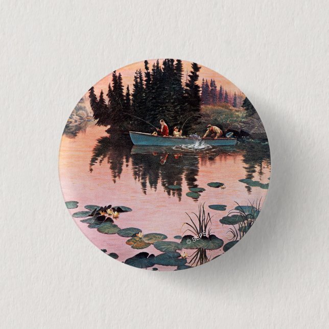 Badge Rond 2,50 Cm Une belle capture par John Clymer (Devant)