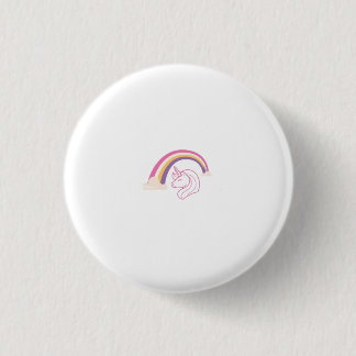 Badge Rond 2,50 Cm Une Cute Unicorne
