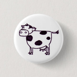 Badge Rond 2,50 Cm Une vache