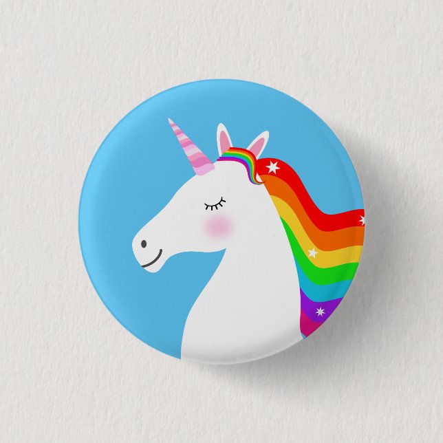 Badge Rond 2,50 Cm Unicorne (Devant)