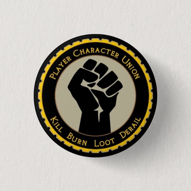 Badge Rond 2,50 Cm Union de caractère de joueur (Devant)