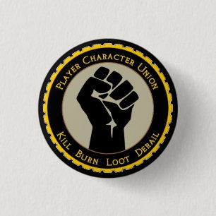 Badge Rond 2,50 Cm Union de caractère de joueur