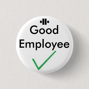 Badge Rond 2,50 Cm unity8, coutil, bon employé