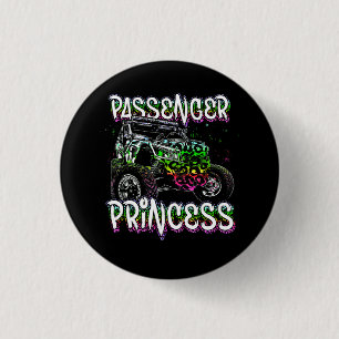 Badge Rond 2,50 Cm Utv Passenger Princess Amateurs Utv Sxs Riding