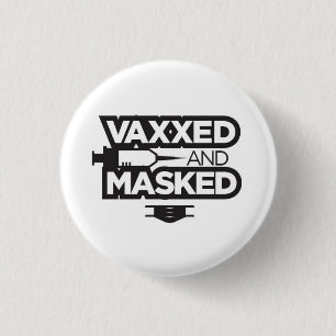 BADGE ROND 2,50 CM VAX & MASK ME!