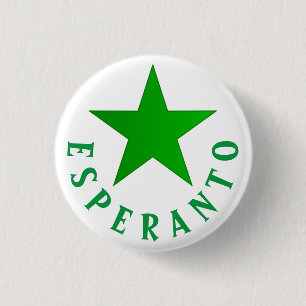 Badge Rond 2,50 Cm Verda Stelo (Esperanto Star)