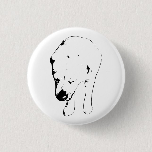 Badge Rond 2,50 Cm Verre de fête, insigne de laboratoire souriant (Devant)