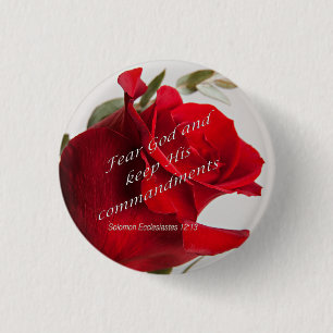 Badge Rond 2,50 Cm Vers de bible Ecclesiastes 12-13 au-dessus de