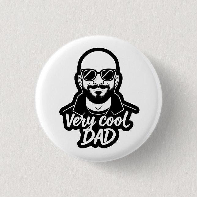 Badge Rond 2,50 Cm Very cool dad  (Devant)