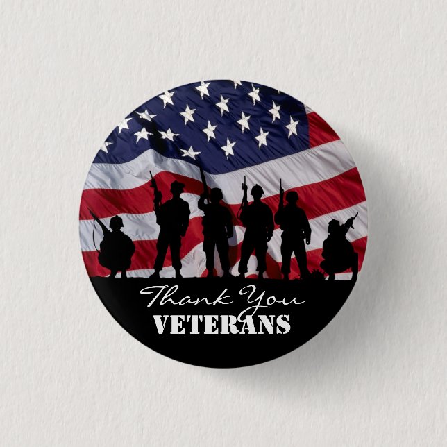 Badge Rond 2,50 Cm Vétérans de Merci (Devant)