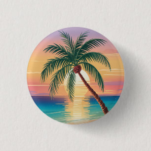 Badge Rond 2,50 Cm Vibes Ensoleillées
