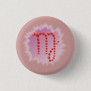 Badge Rond 2,50 Cm Vierge du 23 août au 23 septembre