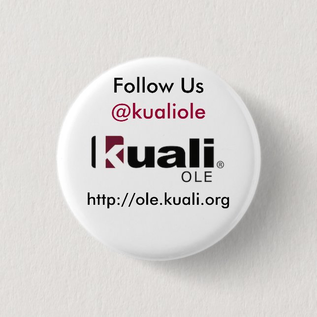 Badge Rond 2,50 Cm VIEUX bouton 2 de Kuali (Devant)