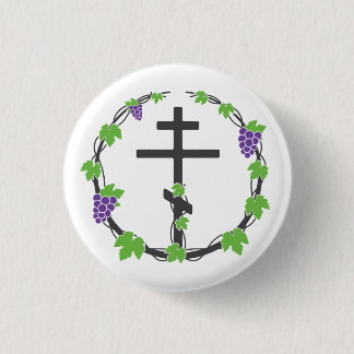 Badge Rond 2,50 Cm Vignoble des Boutons du Seigneur