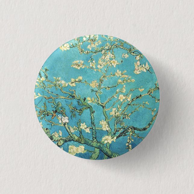 Badge Rond 2,50 Cm Vincent van Gogh Blossomong Aramande (Devant)