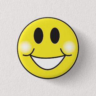 Badge Rond 2,50 Cm Visage souriant