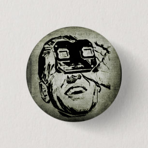 Badge Rond 2,50 Cm Visualiseur photo de la vieille école rétro Kits