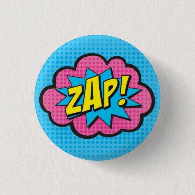 Badge Rond 2,50 Cm VLAN ! Pin GV2 de super héros (Devant)
