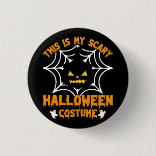 Badge Rond 2,50 Cm Voici mon costume d'Halloween