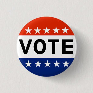 Badge Rond 2,50 Cm Vote America