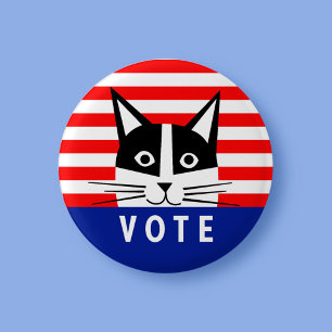Badge Rond 2,50 Cm VOTEZ ! Bouton Vote du scrutin du tour