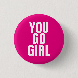 Badge Rond 2,50 Cm Vous allez fille