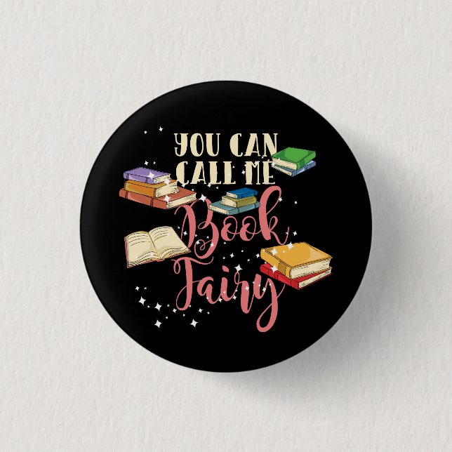Badge Rond 2,50 Cm Vous Pouvez M'Appeler Réserver Fairy Nerd (Devant)