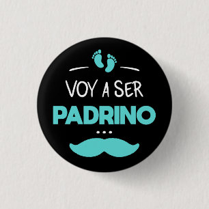 Badge Rond 2,50 Cm Voy a ser padrino