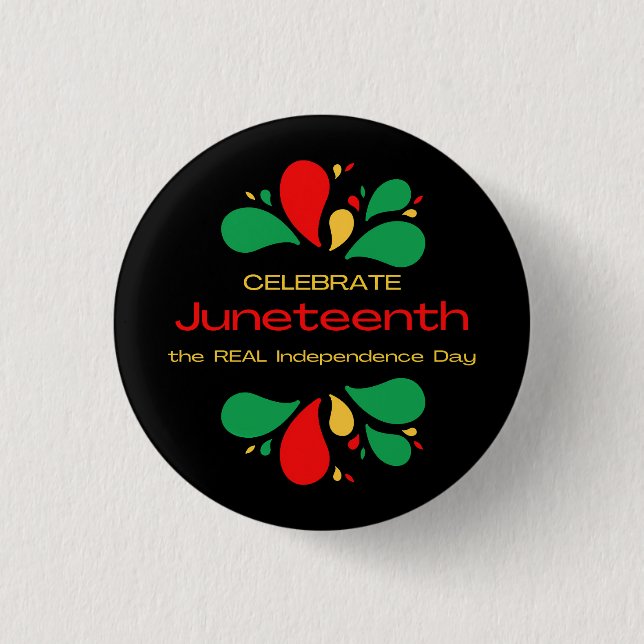 Badge Rond 2,50 Cm VRAI anniversaire de l'indépendance (Devant)