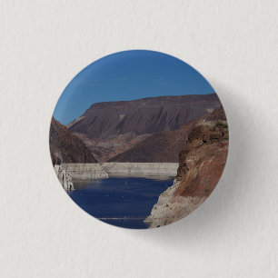 Badge Rond 2,50 Cm Vue du barrage Hoover 2016.