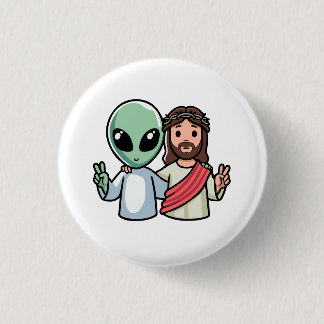 Badge Rond 2,50 Cm We come in peace