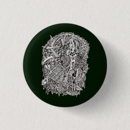 Badge Rond 2,50 Cm Weirdhead by Brian Benson, Button