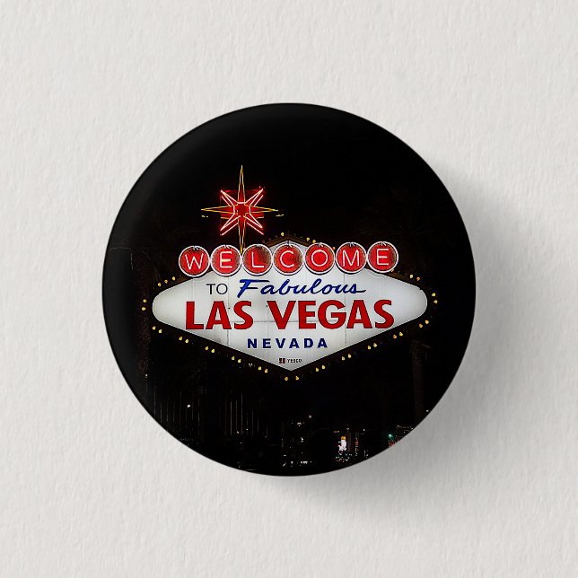 Badge Rond 2,50 Cm Welcome to Las Vegas Sign (Devant)