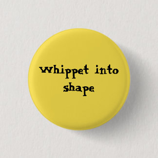 Badge Rond 2,50 Cm Whippet dans la forme - petit bouton