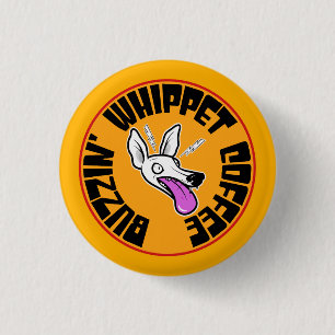 Badge Rond 2,50 Cm Whippet de Buzzin