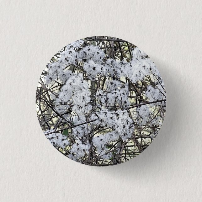 BADGE ROND 2,50 CM WILD CLEMATIS (Devant)