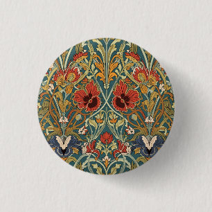 Badge Rond 2,50 Cm William Morris Compton Floral Art