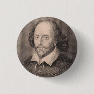 Badge Rond 2,50 Cm William Shakespeare