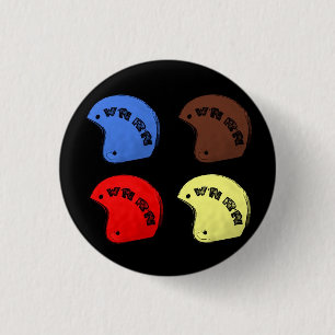 Badge Rond 2,50 Cm W'nR'n bouton de "4 casques"